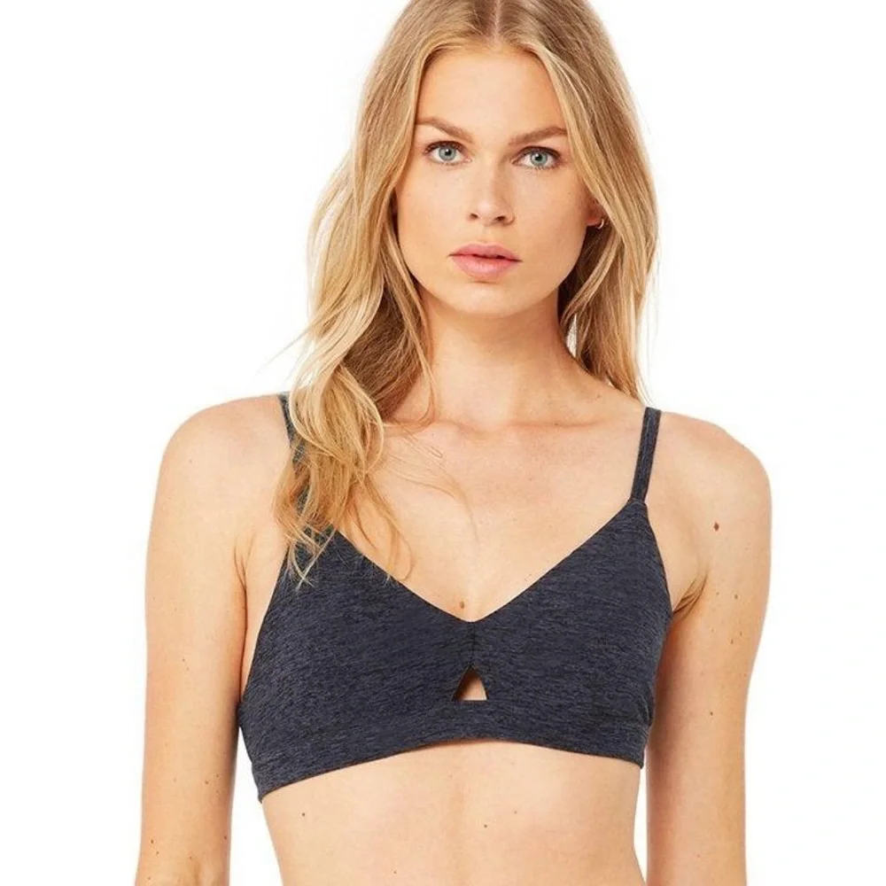 Alo Yoga‎ Lounge Bra in Rich Navy Heather nwot